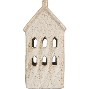 Clayre & Eef 6CE2176L Dekoration Haus mit LED 10x9x18 cm