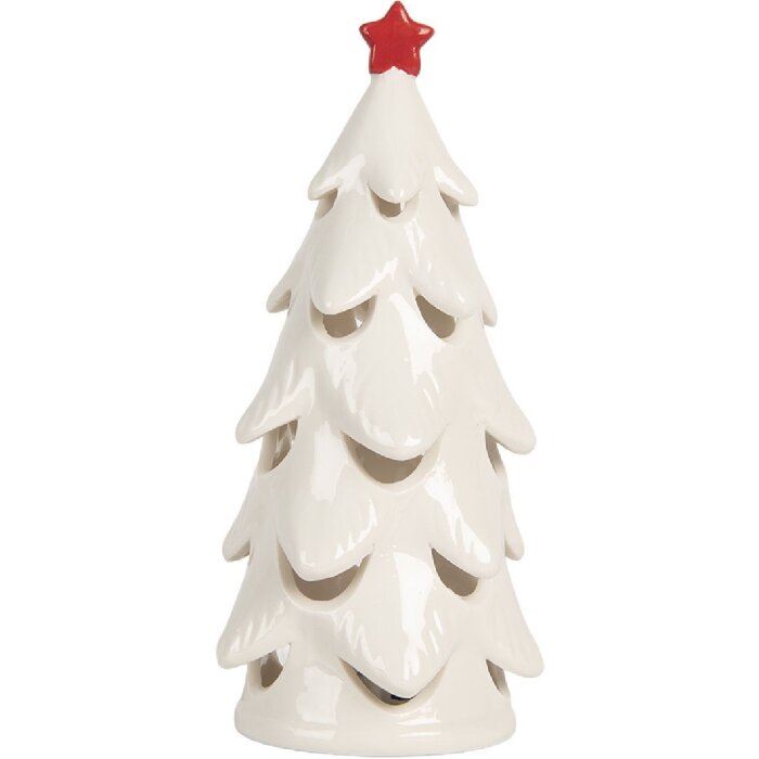 Clayre & Eef 6CE2178S Dekoration Weihnachtsbaum mit LED Ø 9x19 cm