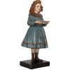 Clayre & Eef 6PR5551 Декоративная фигурка Женщина 15x14x31 см Бежево-голубая