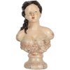 Clayre & Eef 6PR5553 Dekoration Büste Frau 12x8x20 cm Beige-Braun