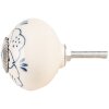 Clayre & Eef 66270 Türknopf Ø 4x3 cm beige-blau Landhausstil