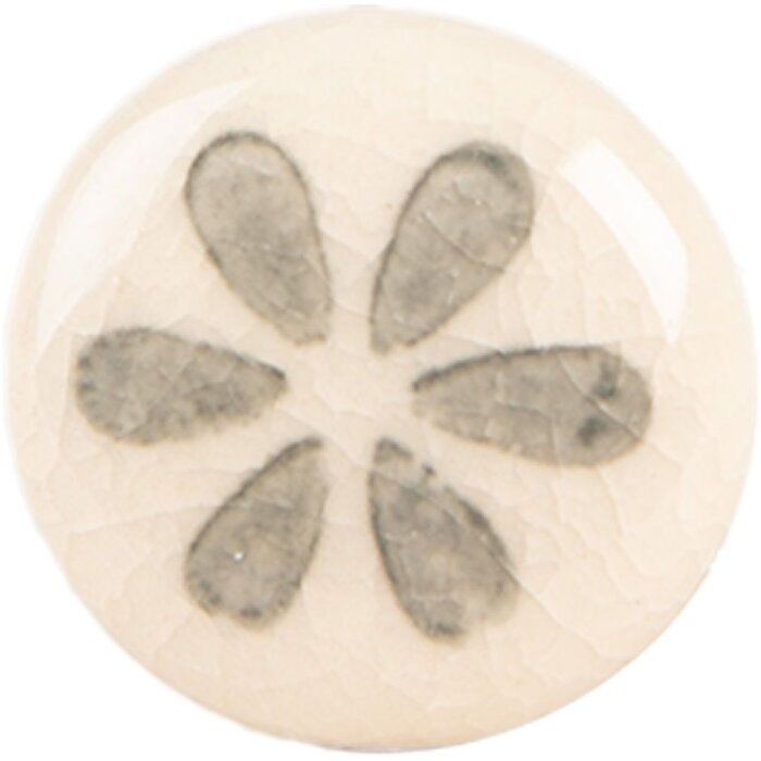 Clayre & Eef 66275G Türknopf Keramik Ø 3x3 cm Höhe 3 cm