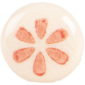 Clayre & Eef 66275O Türknopf Beige-Orange 3x3 cm...