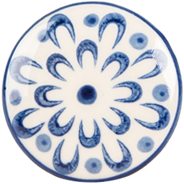 Clayre & Eef Дверная ручка 4x3 см керамика в деревенском стиле