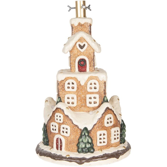 Clayre & Eef 5MG0093 Weihnachtsbaumständer Ø 35x57 cm Braun und Weiß