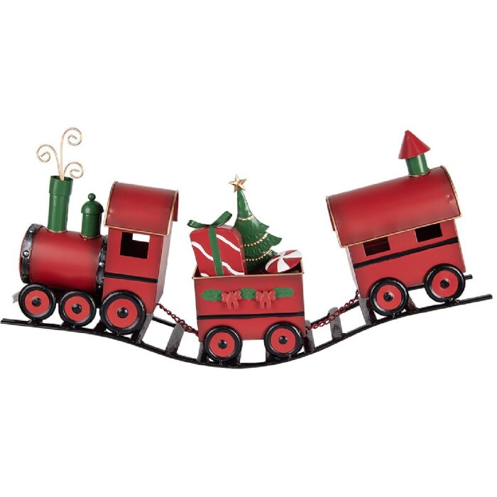 Clayre & Eef 5Y1294 Dekoration Zug 63x13x31 cm Rot