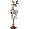 Clayre & Eef Олень 24x24x68 см, Железо, Серый