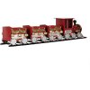 Clayre & Eef 5Y1299 Dekoration Zug 58x12x14 cm Rot