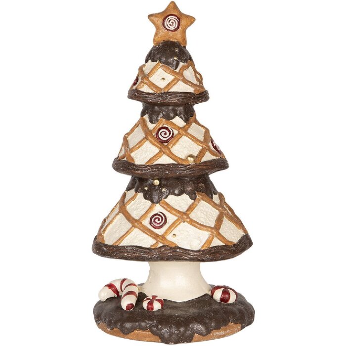 Clayre & Eef Новогодняя Ель Ø 22x43 см Коричневая и Бежевая