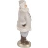 Clayre & Eef Фигурка Санта Клаус 8x6x15 см Серая