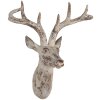 Clayre & Eef 6PR5522 Wanddekoration Hirsch 33x16x37 cm