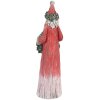 Clayre & Eef 6PR5527 Dekoration Weihnachtsmann Rot und Grün 7x6x24 cm