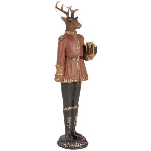 Clayre & Eef 6PR5542 Dekoration Rentier 11x10x38 cm
