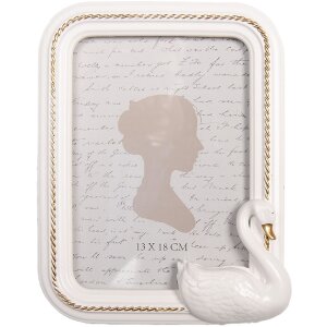 Clayre & Eef 2F1312 Fotorahmen 17x3x22 cm Weiß...