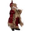 Clayre & Eef 66322 Dekoration Weihnachtsmann 16x12x31 cm Rot