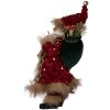 Clayre & Eef 66322 Dekoration Weihnachtsmann 16x12x31 cm Rot