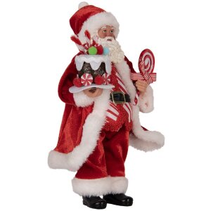 Clayre & Eef 66325 Dekoration Weihnachtsmann 16x8x28 cm