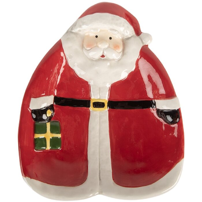 Clayre & Eef 6CE2213R Маленькая тарелка 20x16x4 см Красная