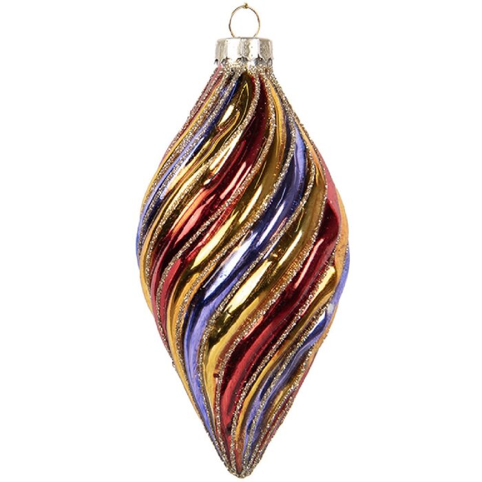Clayre & Eef Елочная игрушка Ø 6x13 см Многоцветная