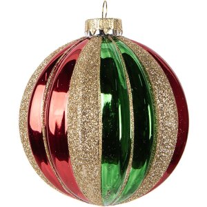 Clayre & Eef 6GL5116 Christbaumkugel Ø 10x11...