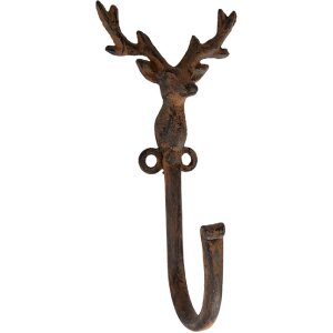 Clayre & Eef 6Y5947 Wandhaken 8x6x16 cm Braun