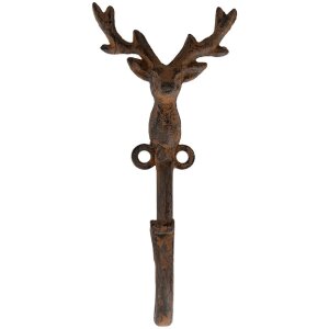 Clayre & Eef 6Y5947 Настенный крючок 8x6x16 см коричневый