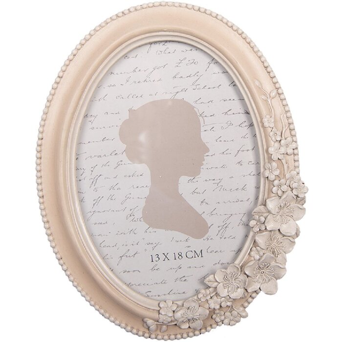 Clayre & Eef 2F1320 Fotorahmen 17x22 cm Rosa Beige 13x18 cm