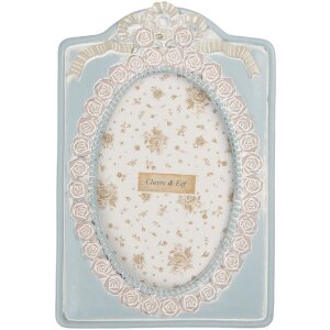 Clayre & Eef 2F1358 Fotorahmen 14x21 cm Blau-Beige...