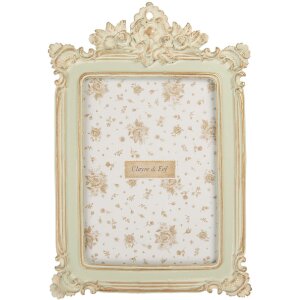 Clayre & Eef 2F1361M Fotorahmen 18x26 cm Grün und Goldfarben