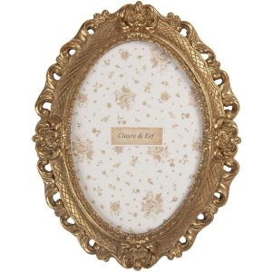 Clayre & Eef 2F1348M Fotorahmen 19x24 cm Goldfarben 13x18 cm