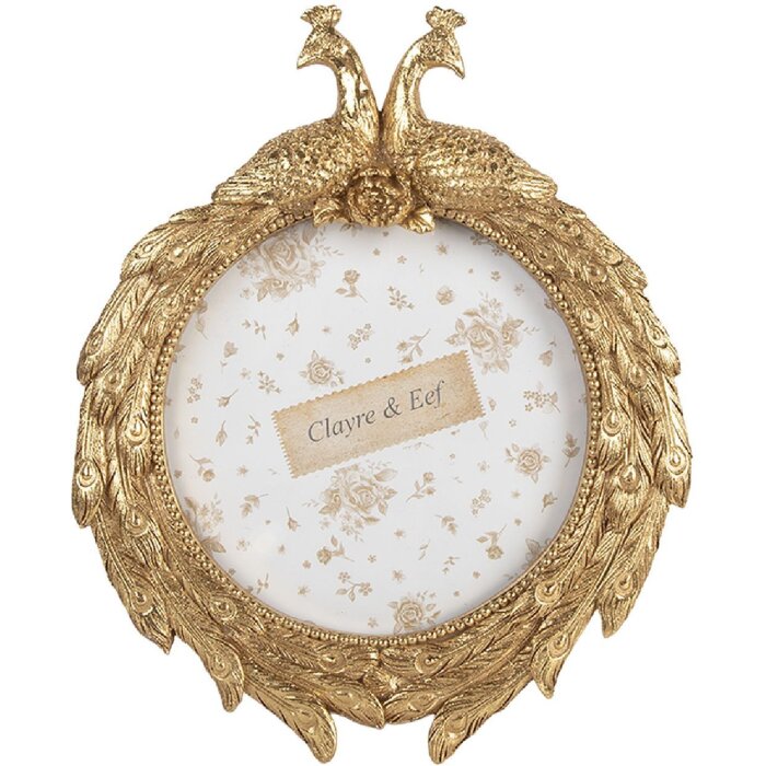 Clayre & Eef 2F1378 Фоторамка 17x3x21 см золотистого цвета