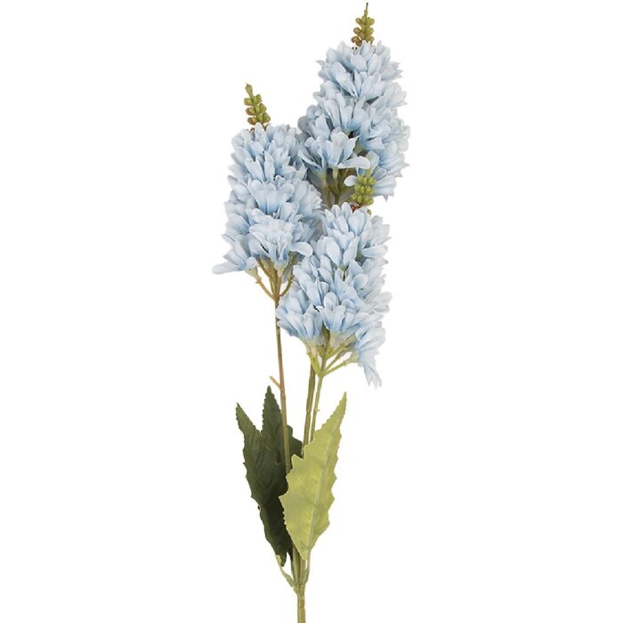 Clayre & Eef 5PL0190BL Dekoration Zweig mit Blumen 10x7x74 cm Blau