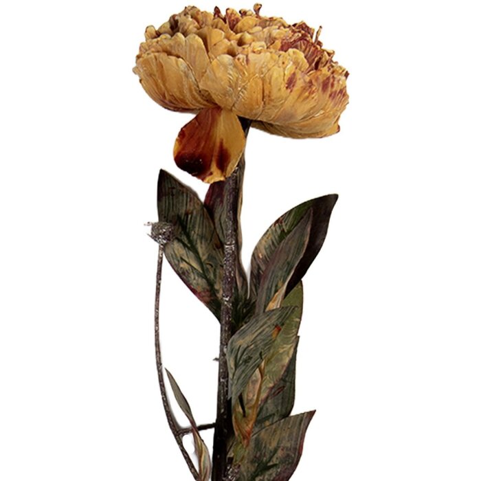 Clayre & Eef Искусственная Клумба 10x10x65 см Оранжевая & Зеленая