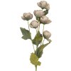 Clayre & Eef Ветка с цветами 10x10x63 см серо-зеленая