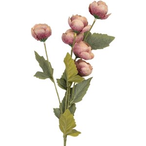 Clayre & Eef 6PL0409P Dekoration Zweig mit Blumen 10x10x63 cm