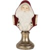 Clayre & Eef 6PR5537 Dekoration Büste Weihnachtsmann 9x7x15 cm Rot & Weiß