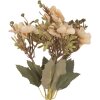 Clayre & Eef Декоративная ветка с цветами 10x10x32 см Бежево-зеленая