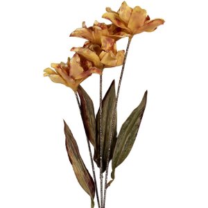 Clayre & Eef 6PL0403Y Dekoration Zweig mit Blumen...