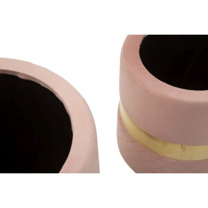 Набор пуфов с местом для хранения Sheffild от Mauro Ferretti, розовый, 2 шт.