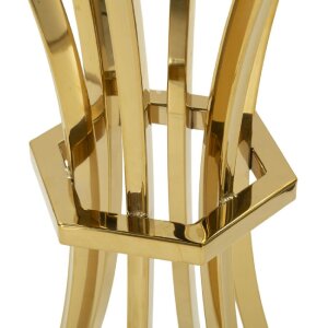 Mauro Ferretti Beistelltisch Shanty hoch Ø 50x92 cm gold schwarz