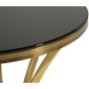 Mauro Ferretti Beistelltisch Shanty hoch Ø 50x92 cm gold schwarz