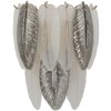 Mauro Ferretti Leafy Настенный светильник серебристо-белый 24x15x29 см