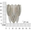 Mauro Ferretti Leafy Настенный светильник серебристо-белый 24x15x29 см