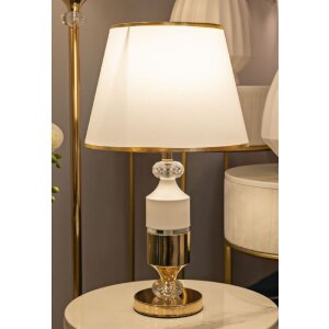 Mauro Ferretti Настольная лампа Gipsy золото-белая 30x52 см E27