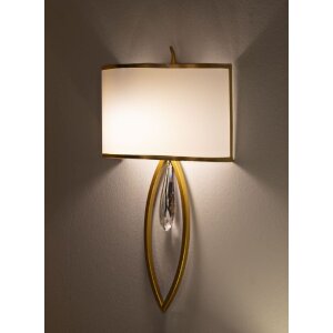 Mauro Ferretti Vienna настенный светильник золото-белый 26x15x50 см E14