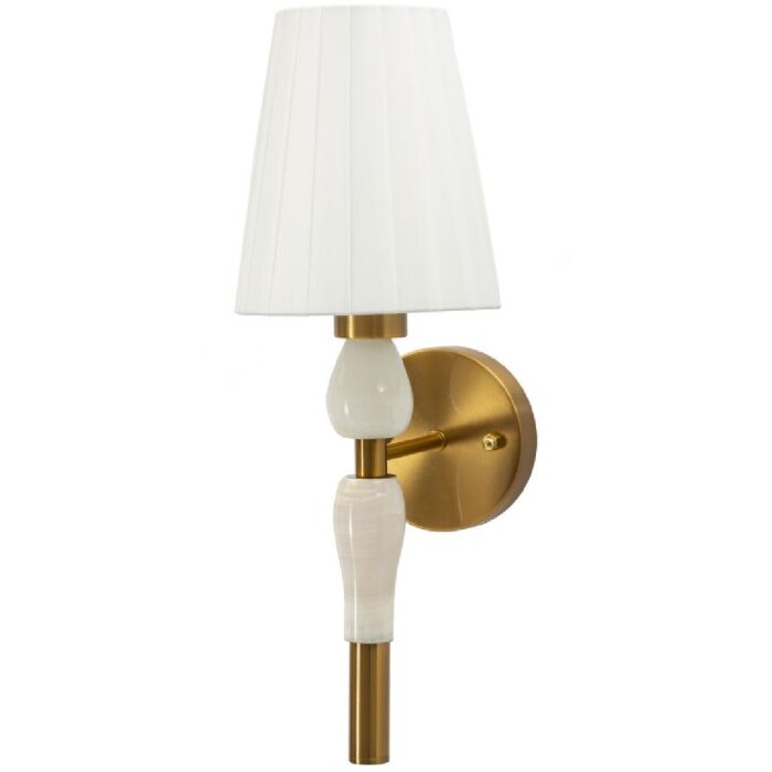 Mauro Ferretti Wandleuchte Budapest 16x20x46 cm E14 gold weiß