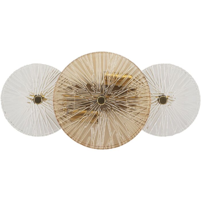 Mauro Ferretti Wandleuchte Osaka Glas Eisen 42x8x20 cm 2xE14 ohne Leuchtmittel