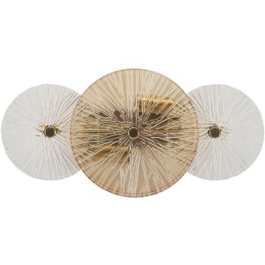 Mauro Ferretti Wandleuchte Osaka Glas Eisen 42x8x20 cm...