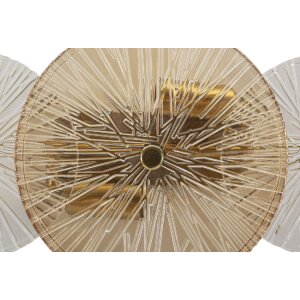 Mauro Ferretti Wandleuchte Osaka Glas Eisen 42x8x20 cm 2xE14 ohne Leuchtmittel