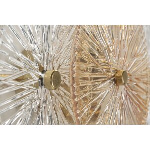 Mauro Ferretti Wandleuchte Osaka Glas Eisen 42x8x20 cm 2xE14 ohne Leuchtmittel